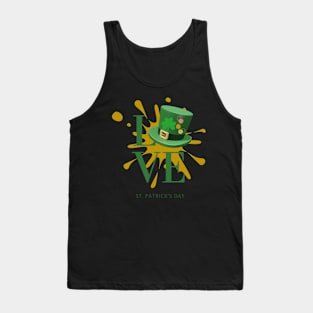 LOVE AND LUCK IN THE ST. PATRICK'S DAY Tank Top